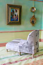 Cool Side of Toile-- Lounge Chair